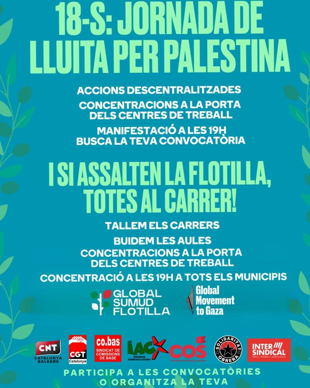 18S. Jornada de mobilitizació per Palestina