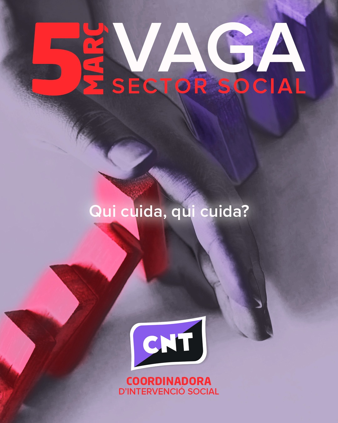 La CNT s’uneix a la Vaga del Sector Social del 5 de març