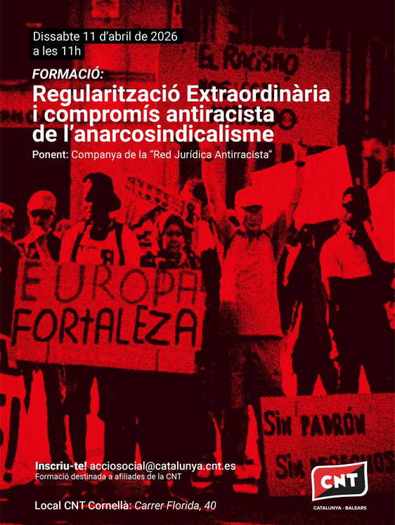 [Cornellà] Formació sobre la regularització extraordinària d’estrangeria