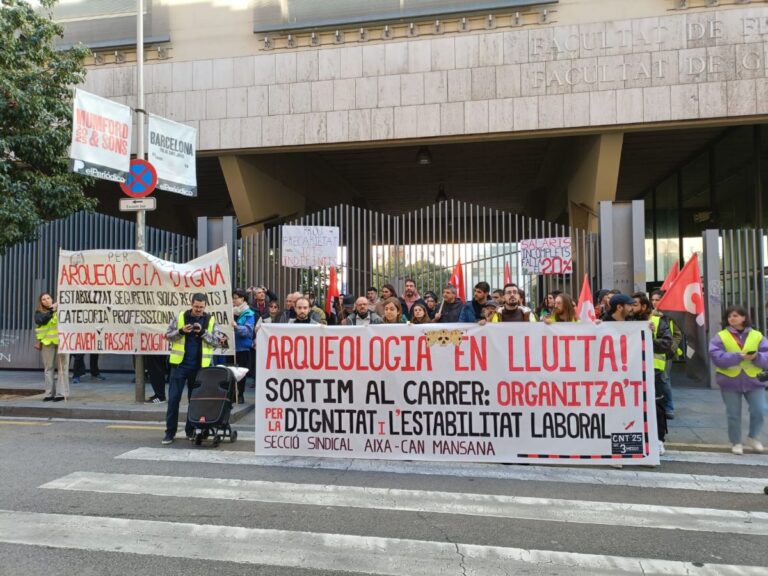 Nota de premsa: S’aixeca la vaga d’arqueologia després d’11 mesos, però el conflicte laboral continua obert